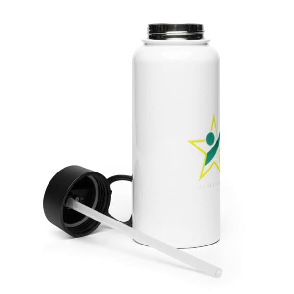 Stainless steel water bottle with a straw lid - Image 8