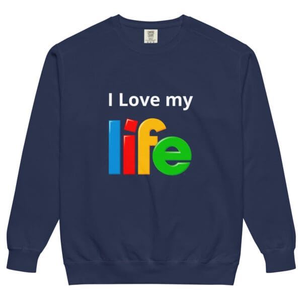 Unisex garment-dyed sweatshirt